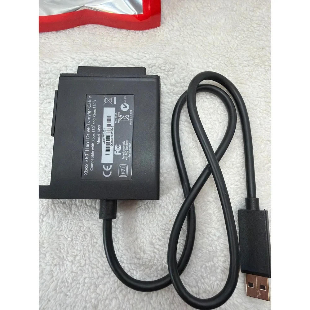 Microsoft Xbox 360 Hard Drive Transfer Cable Model 1499 Black Data Migration